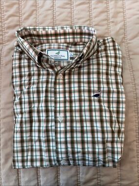 Properly Tied Youth Green Plaid Button-Down Shirt